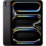 Apple iPad Pro 11 M4 2024 256Gb Black — Вид спереди и сзади, экран с заставкой и камеры